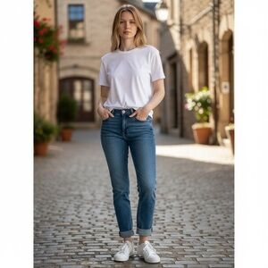 Kut from the Kloth Dark Blue Ankle Jeans